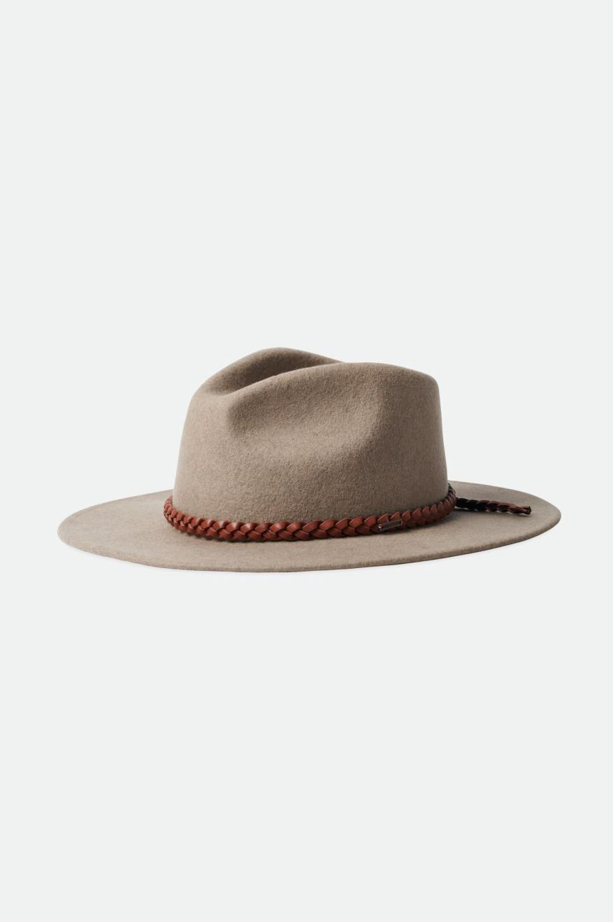 Beige Brixton Messer Western Fedora Women's Fedoras | 985607QCE