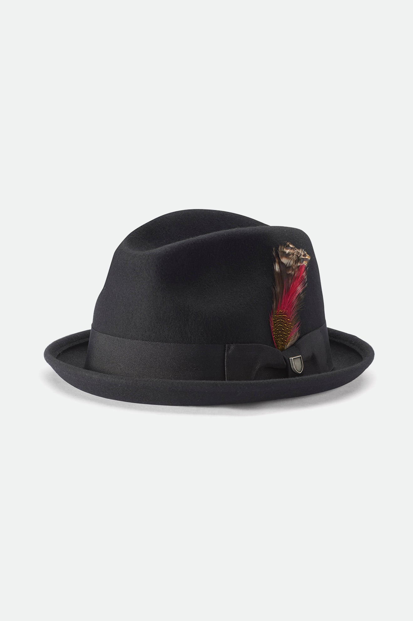 Black Brixton Gain Men's Fedoras | 365791DLN