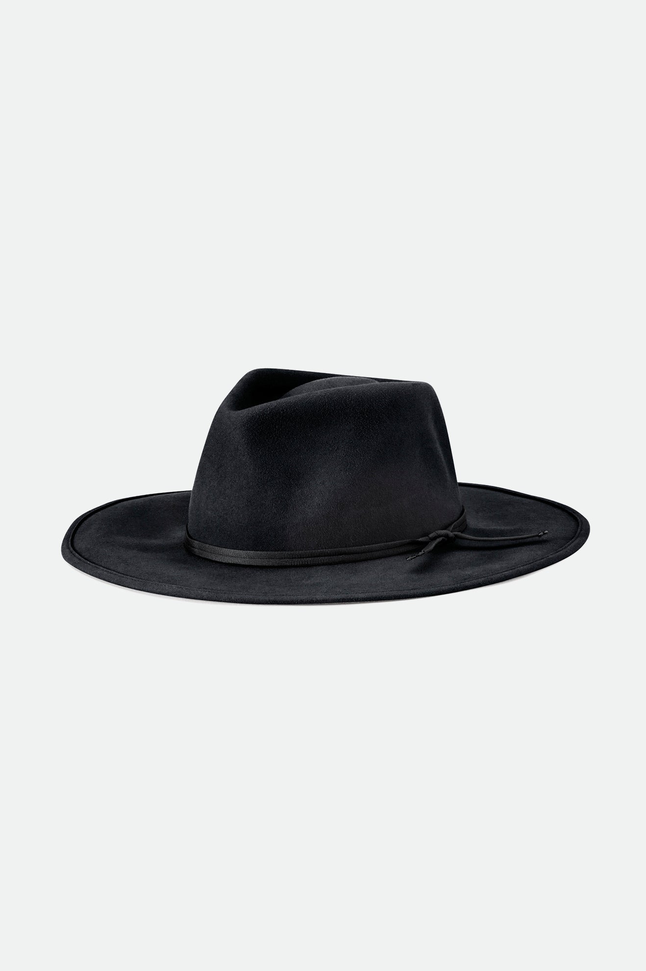 Black Brixton Joanna Felt Packable Hat Women's Hats | 286043RFW