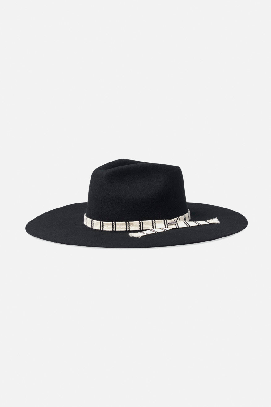 Black Brixton Leigh Felt Fedora Women's Fedoras | 672508TUB