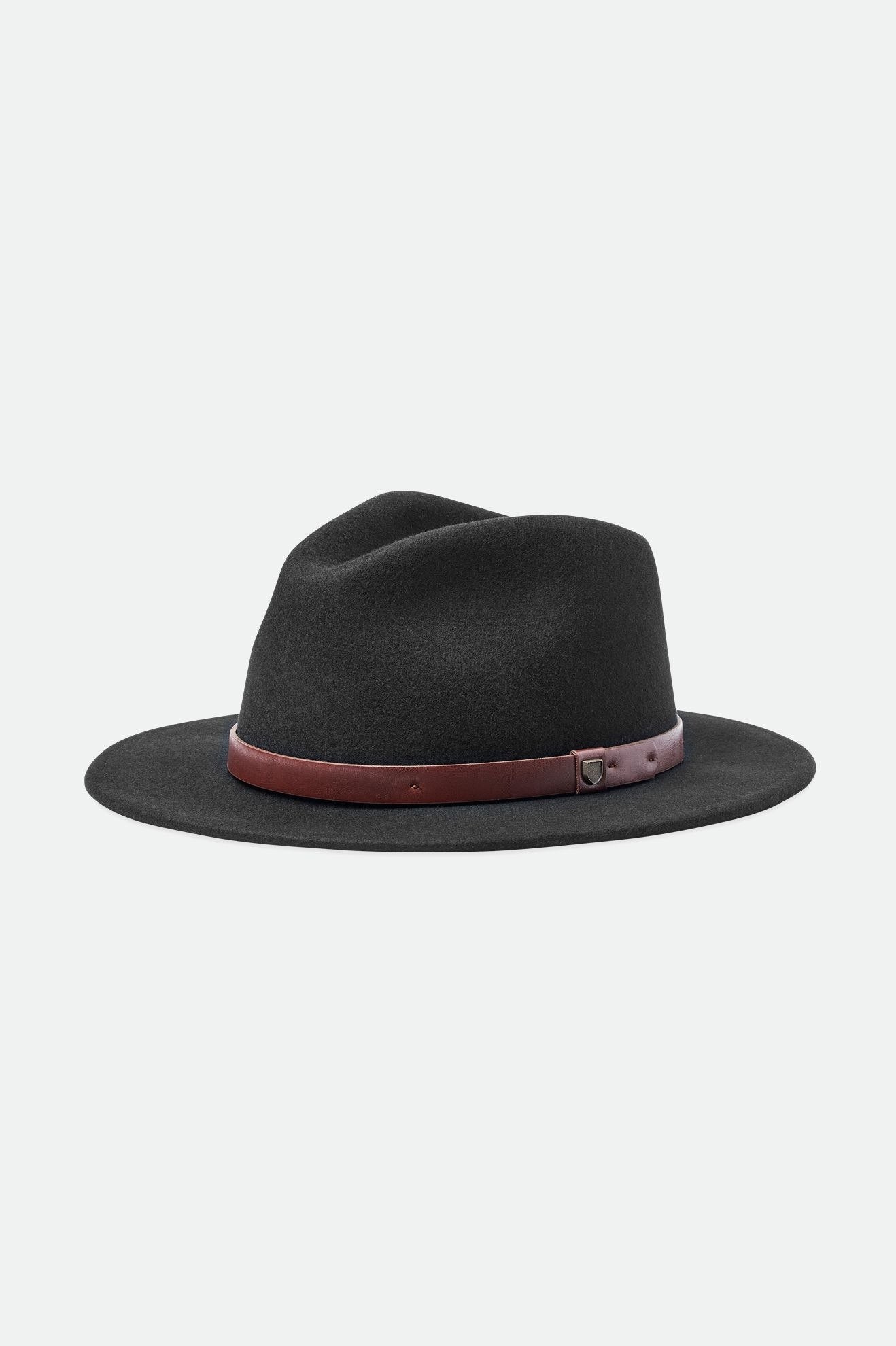 Black Brixton Messer Fedora Women's Fedoras | 865420PLV