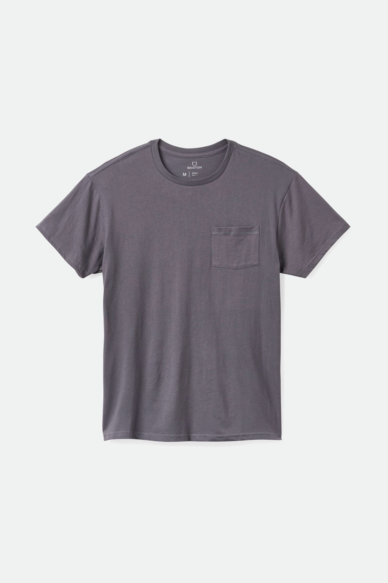 Blue Brixton Basic S/S Pocket Men's Tops | 359214IOH