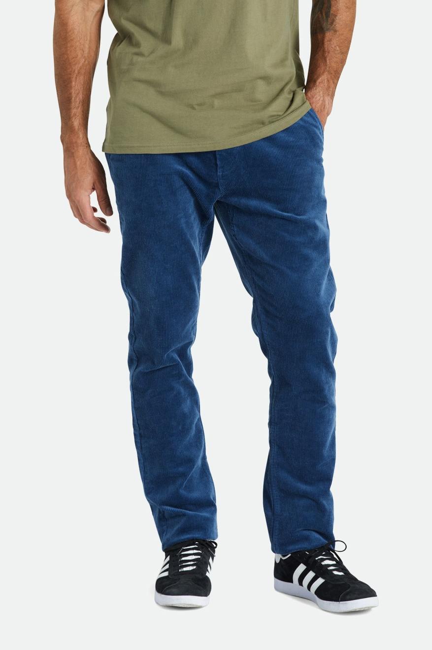 Blue Brixton Choice Chino Regular Men's Pants | 046738AUB