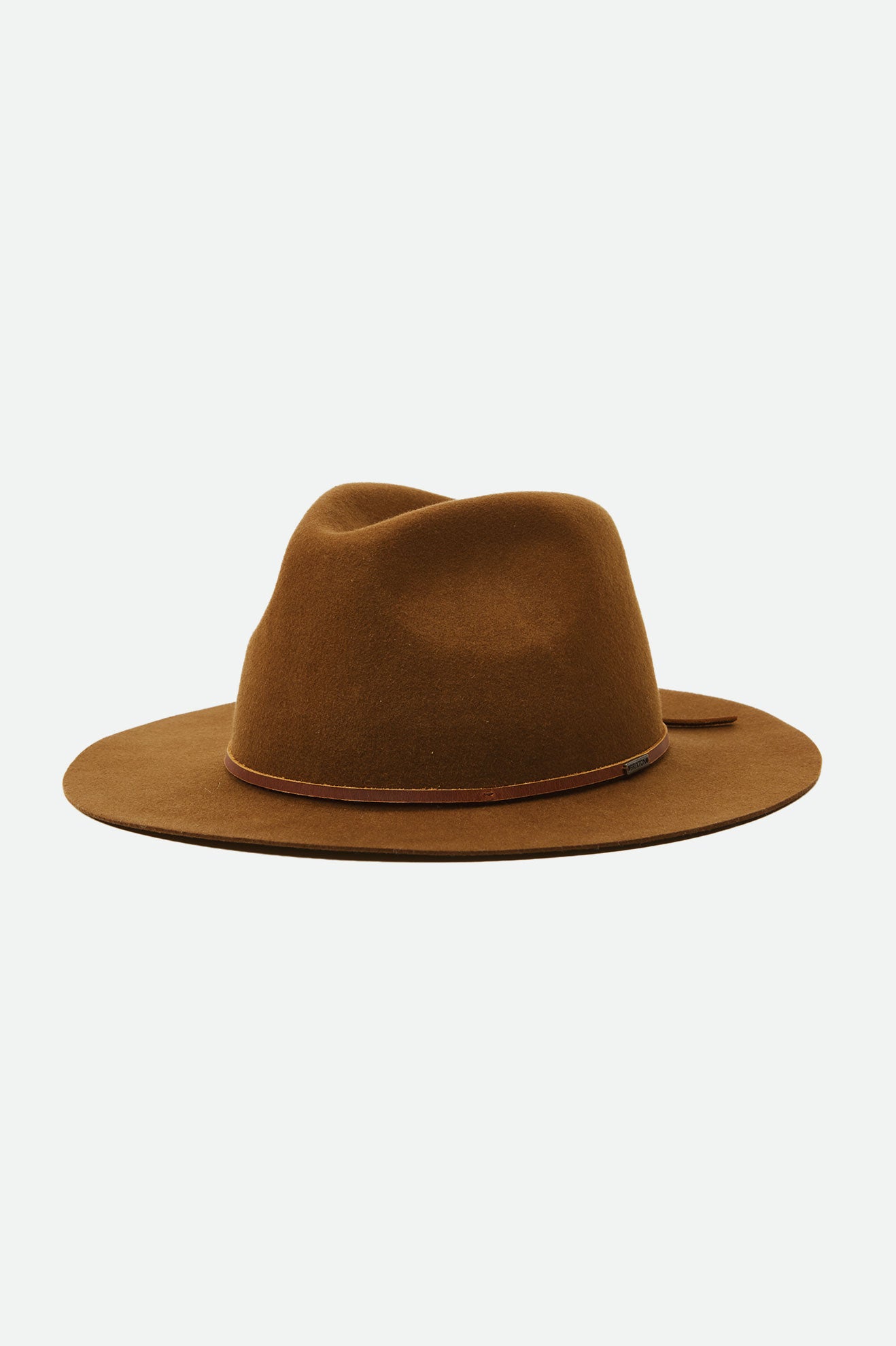 Coffee Brixton Wesley Packable Fedora Women's Fedoras | 372496LNJ