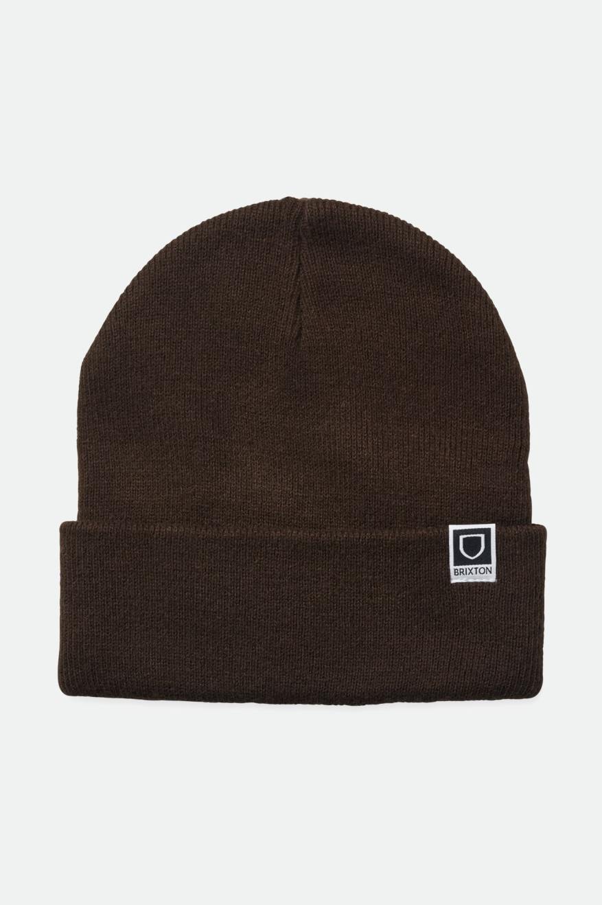 Deep Brown Brixton Harbor Beta Watch Cap Men's Beanie | 814692EIR