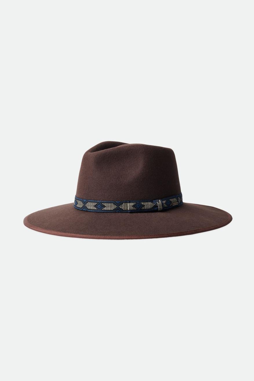 Deep Brown Brixton Jo Rancher Hat Women's Hats | 526794JQE