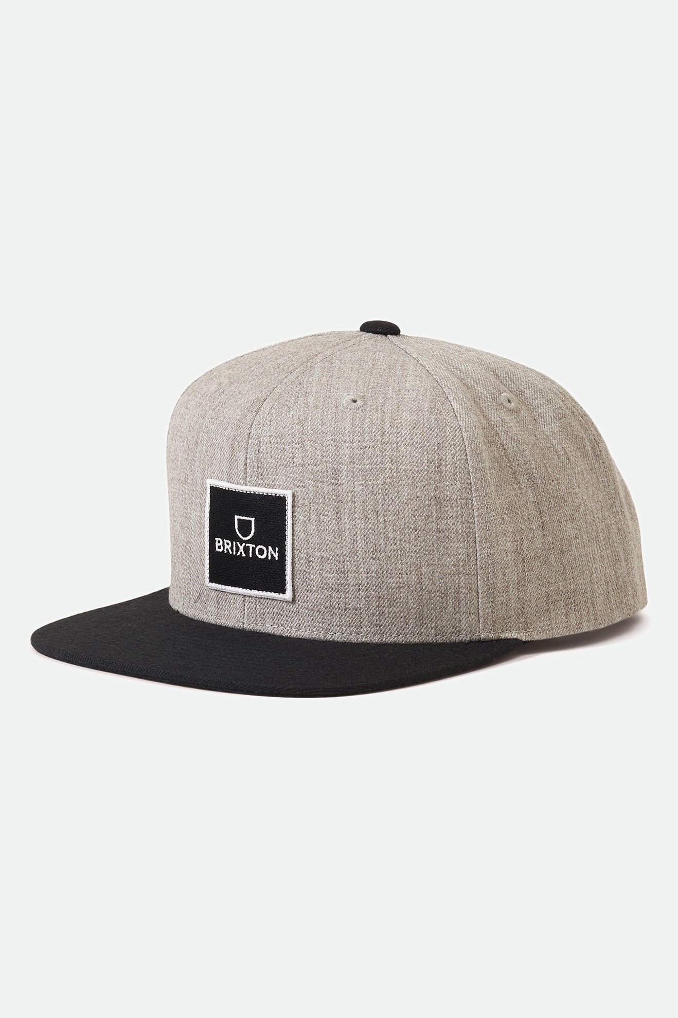 Grey / Black Brixton Alpha Square Netlpus MP Men's Caps | 082357HLB