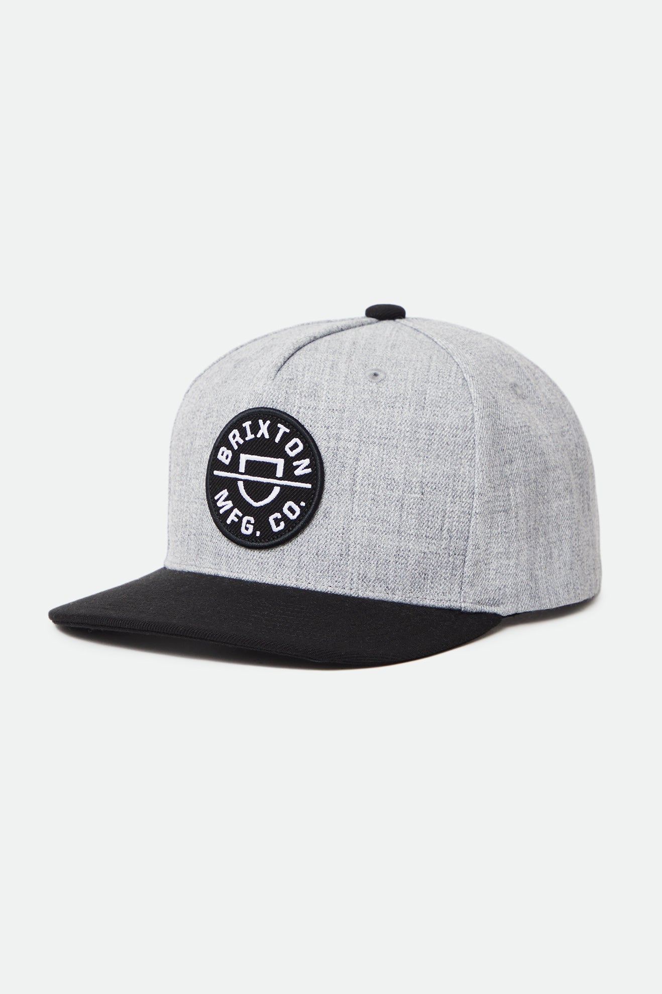 Grey / Black Brixton Crest C NetPlus MP Men's Caps | 021574AIE