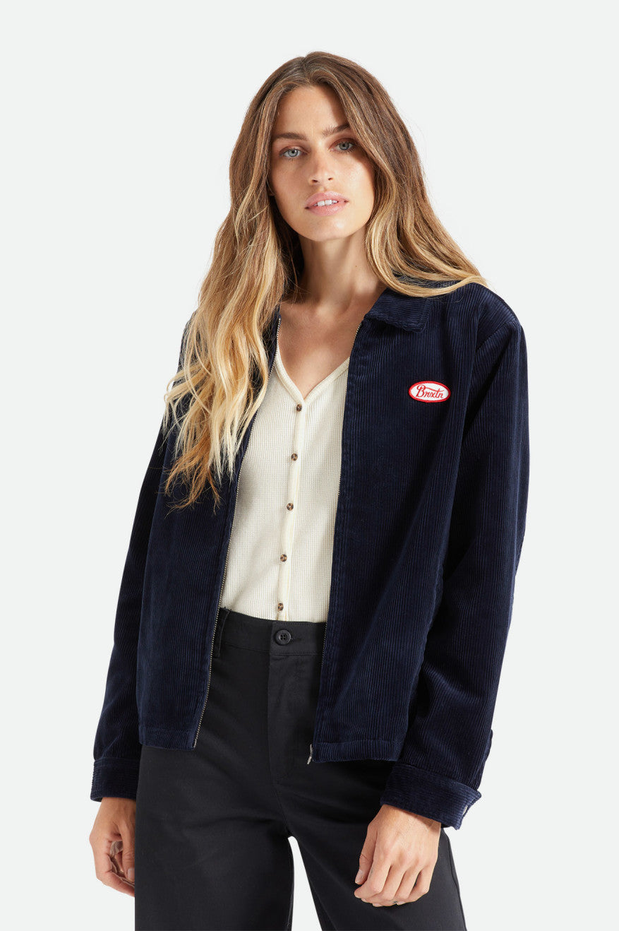 Navy Brixton Utopia Women's Jackets | 902836WHB