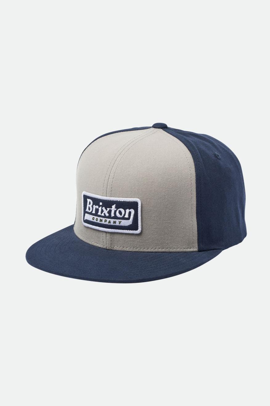 Navy / Grey Brixton Steadfast HP Men's Caps | 905341SJC