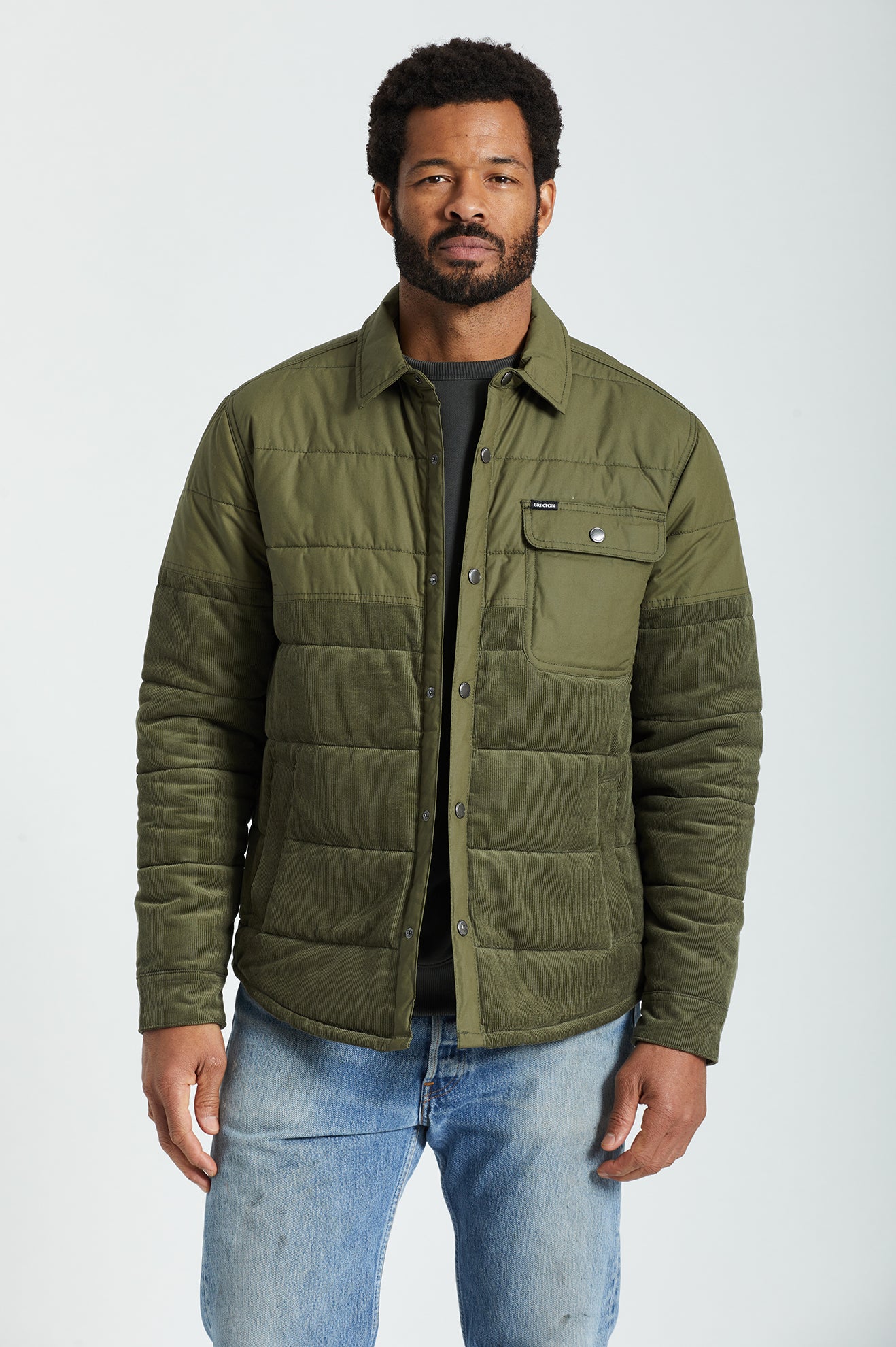 Olive Brixton Cass Men's Jackets | 058642BAJ