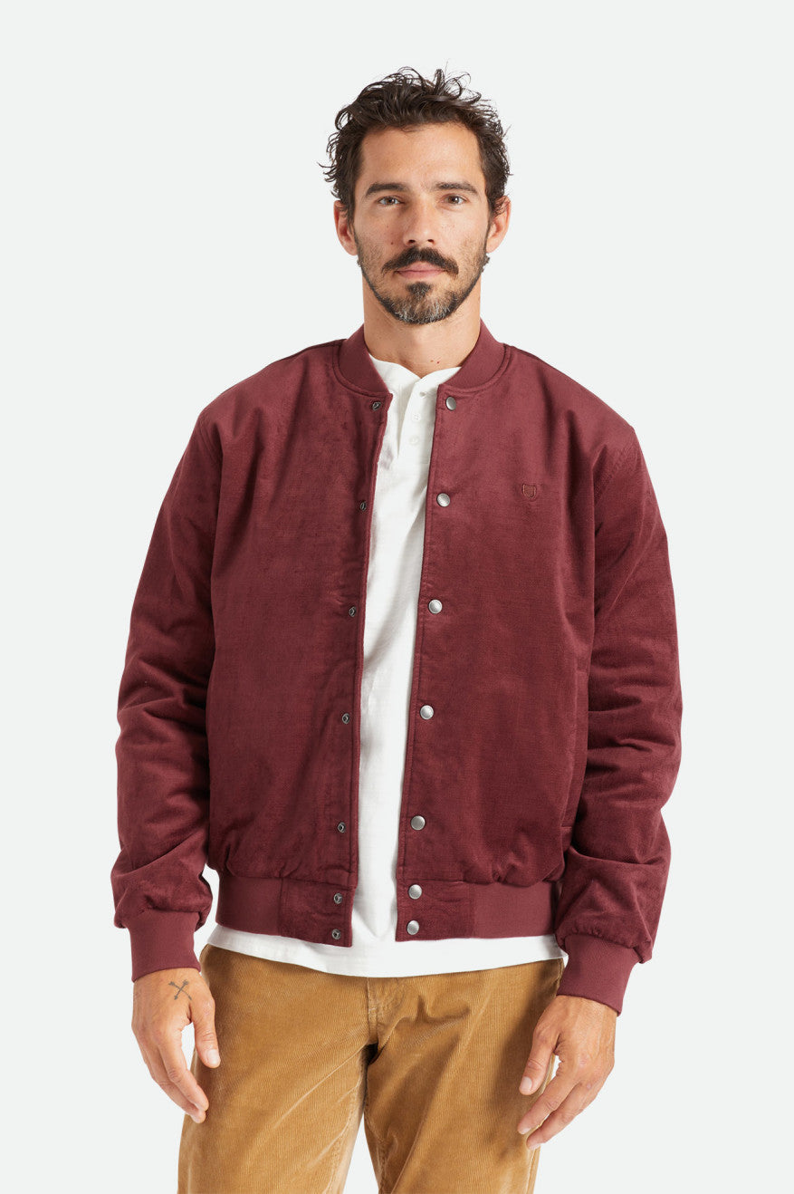 Red Brixton Dillinger Bomber Men's Jackets | 053287UOP