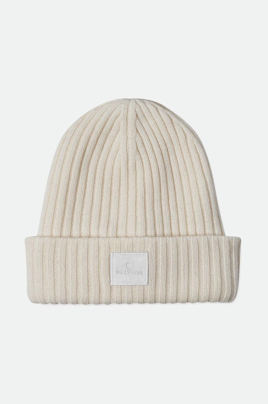 White Brixton Alpha Square Merino Wool Men's Beanie | 302685ING