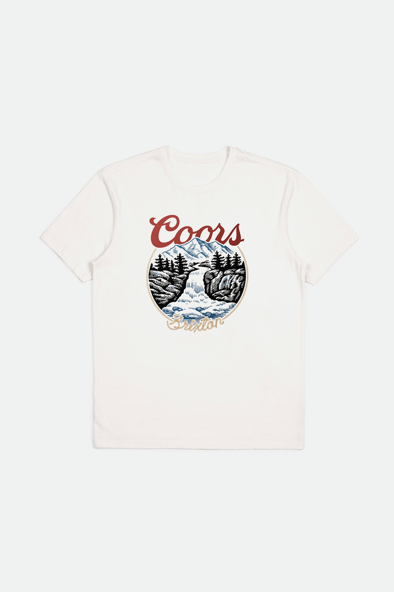 White Brixton Coors Rocky S/S Tailored Men's Tops | 058243BEL