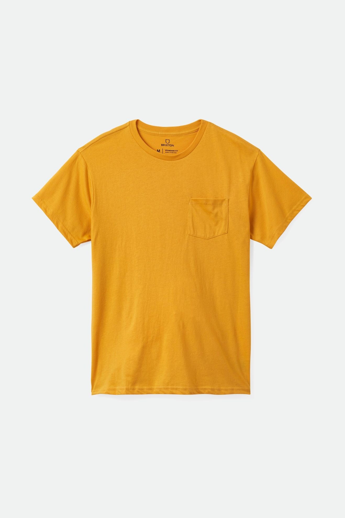 Yellow Brixton Basic S/S Pocket Men's Tops | 831942XTN