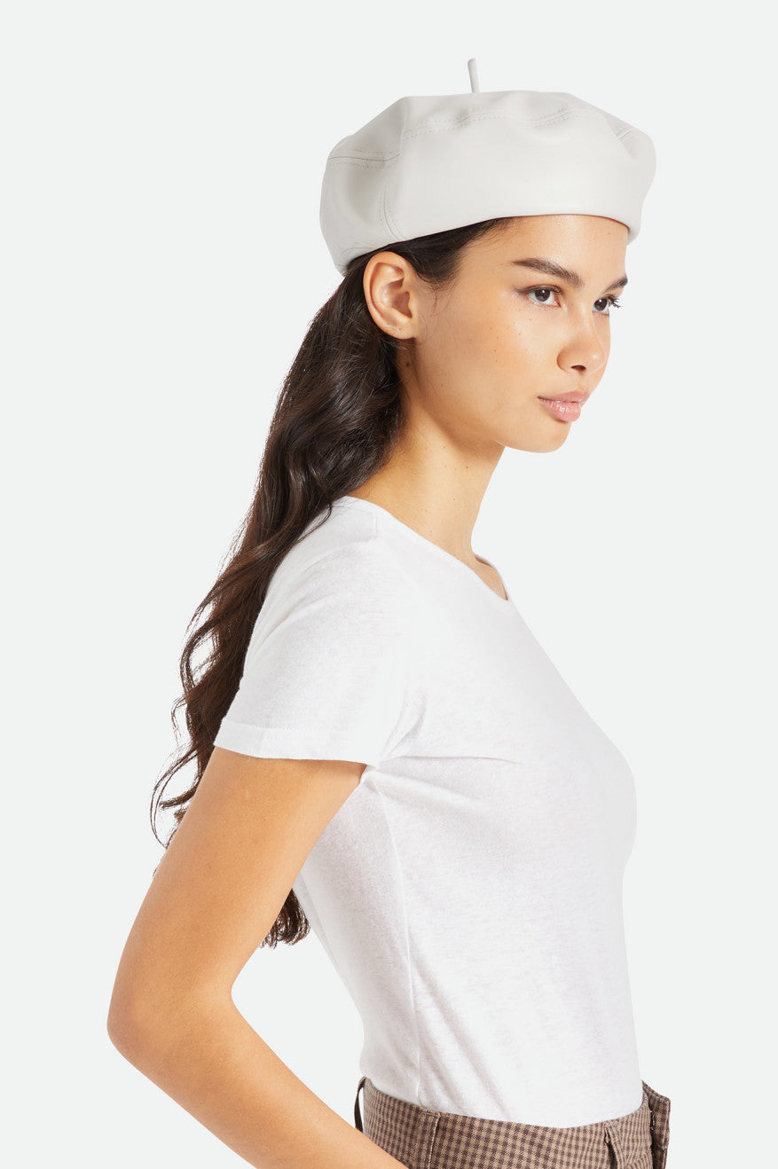 Beige Brixton Audrey II Beret Women's Hats | 028531WKJ