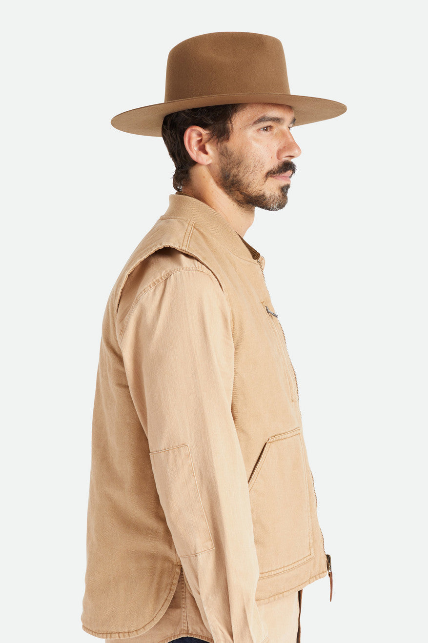 Beige Brixton Cohen Cowboy Men's Hats | 259047TLV