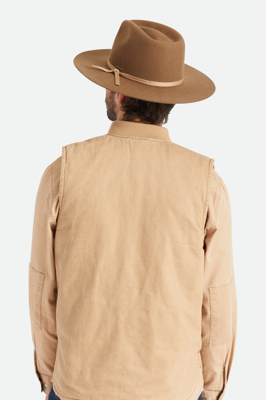 Beige Brixton Cohen Cowboy Men's Hats | 259047TLV