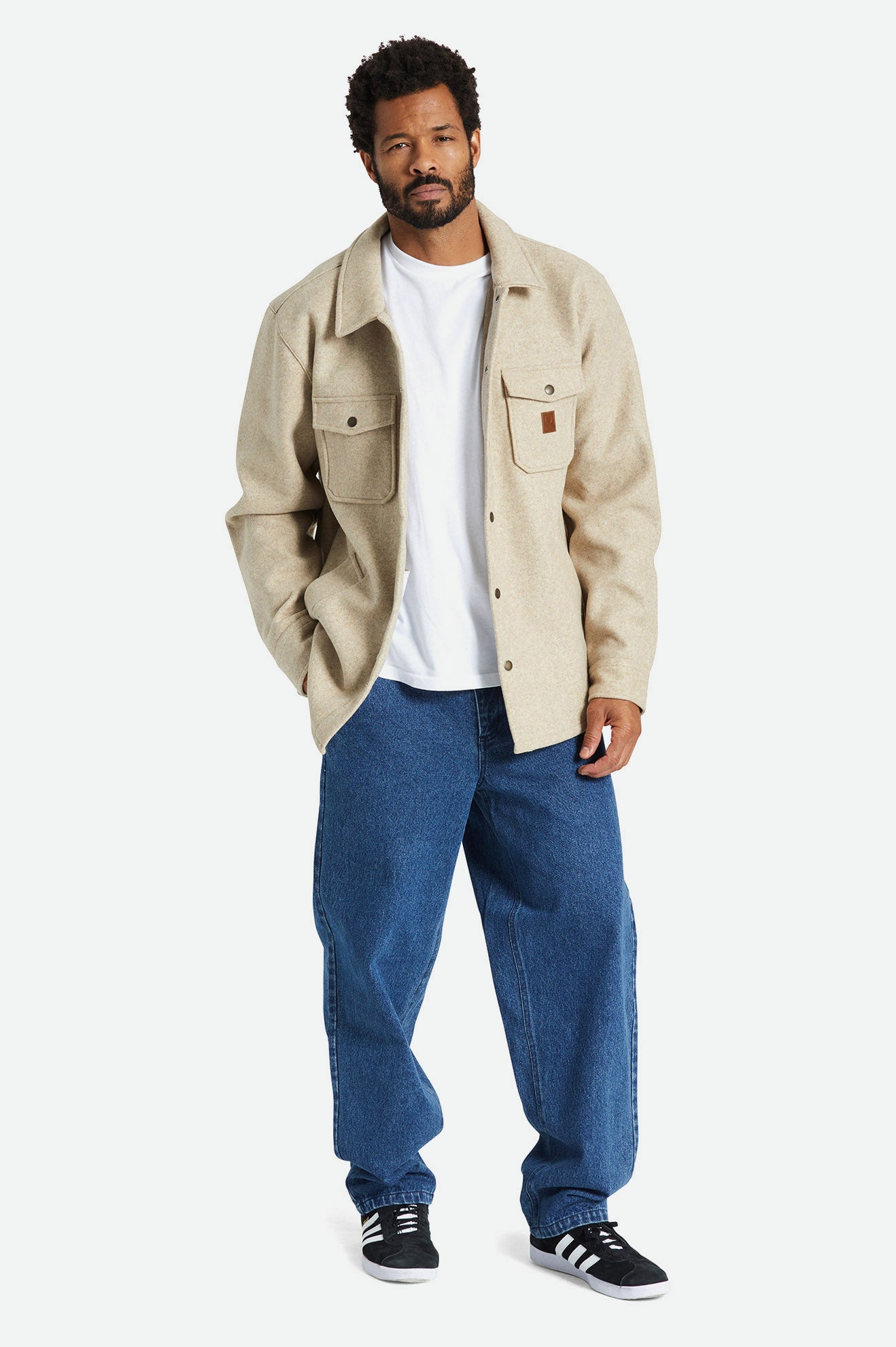 Beige Brixton Durham Reserve Men's Jackets | 086913UMJ