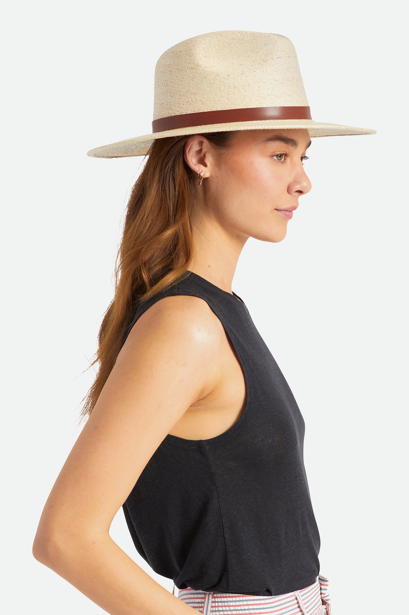 Beige Brixton Field Proper Straw Hat Women's Hats | 935078NBW