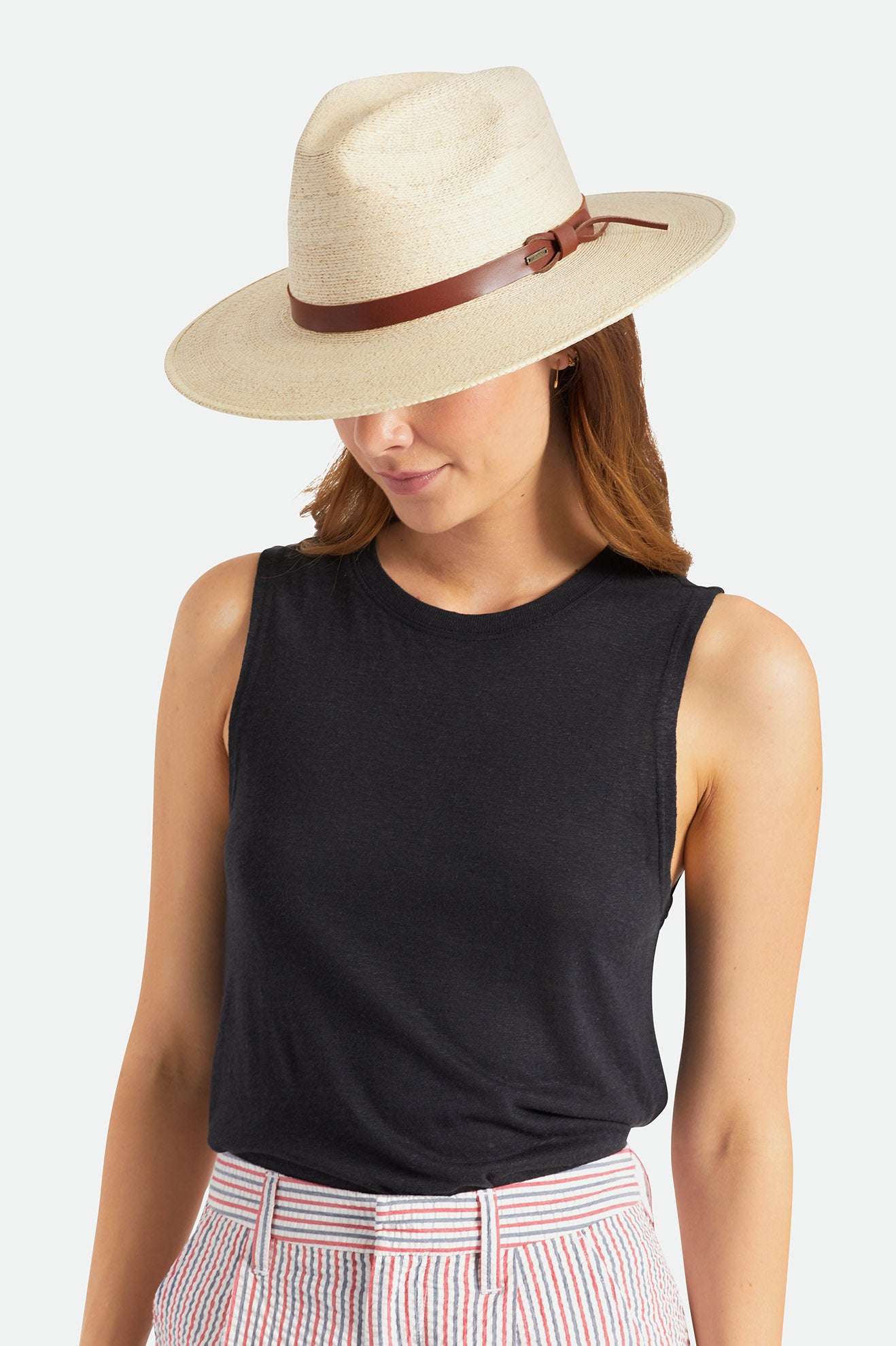 Beige Brixton Field Proper Straw Hat Women's Hats | 935078NBW