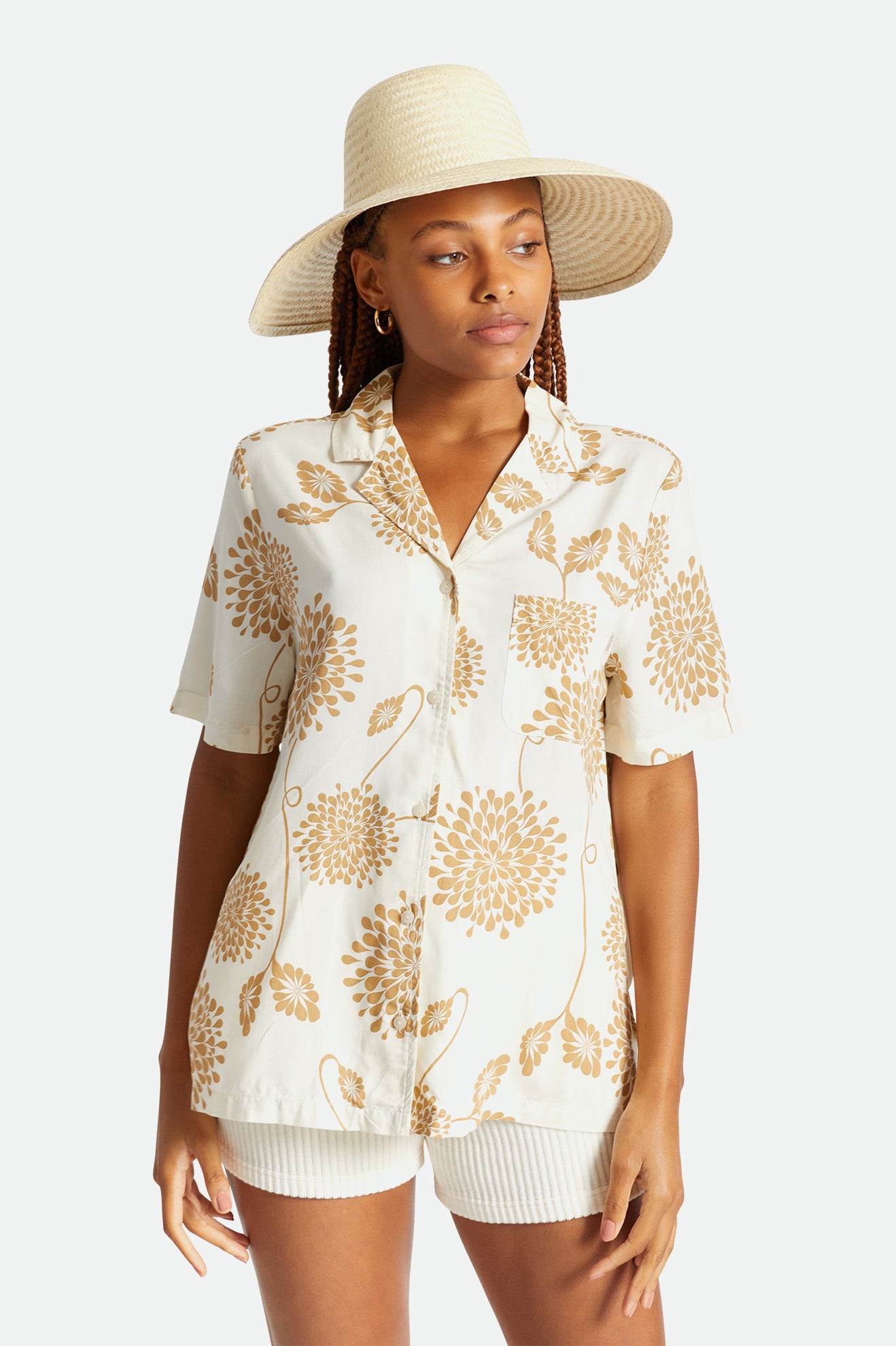 Beige Brixton Janae Sun Hat Women's Hats | 761483FGH