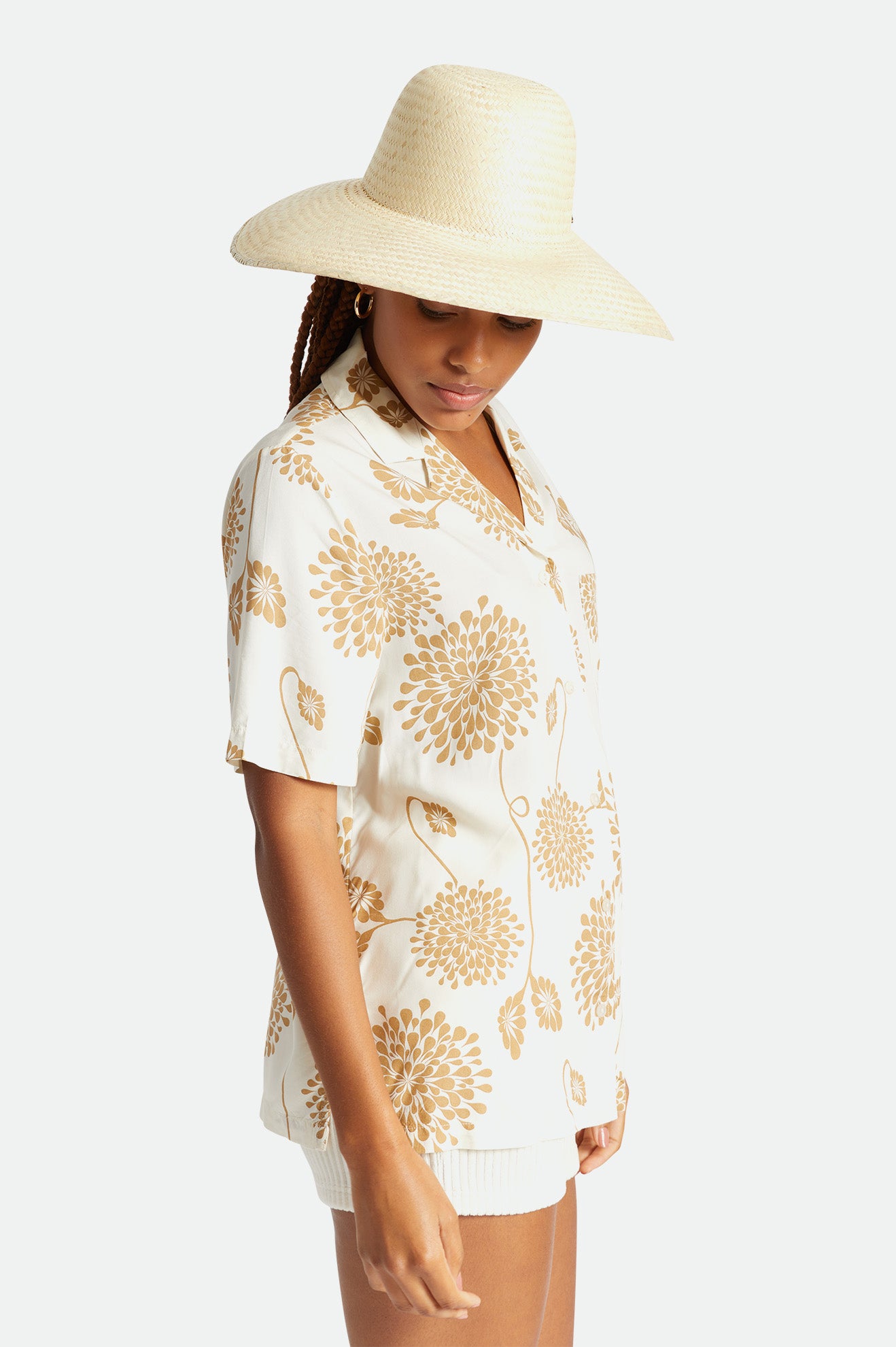 Beige Brixton Janae Sun Hat Women's Hats | 761483FGH