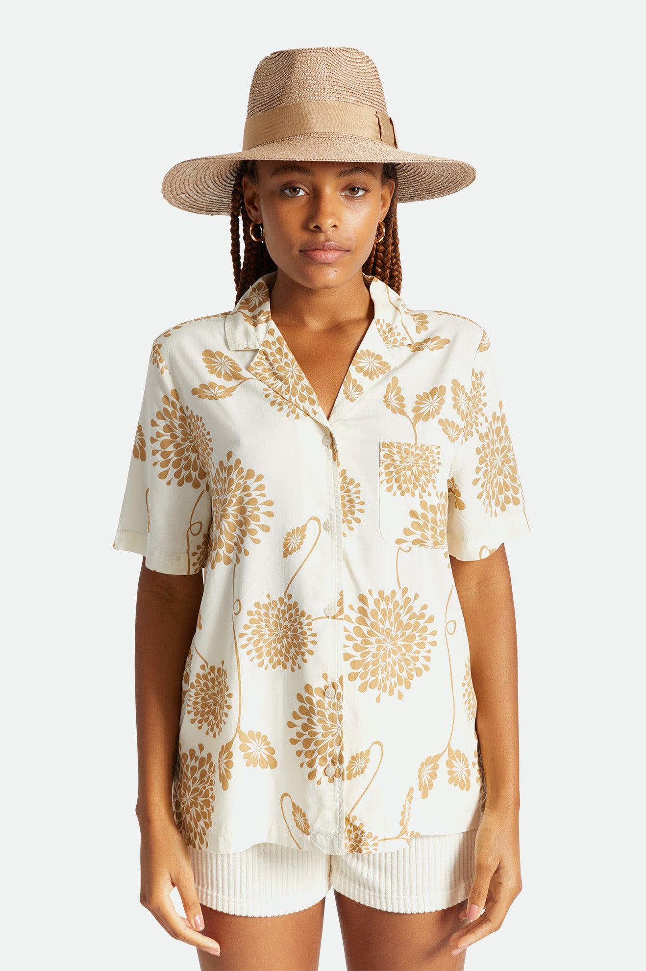 Beige Brixton Janae Sun Hat Women's Hats | 761483FGH