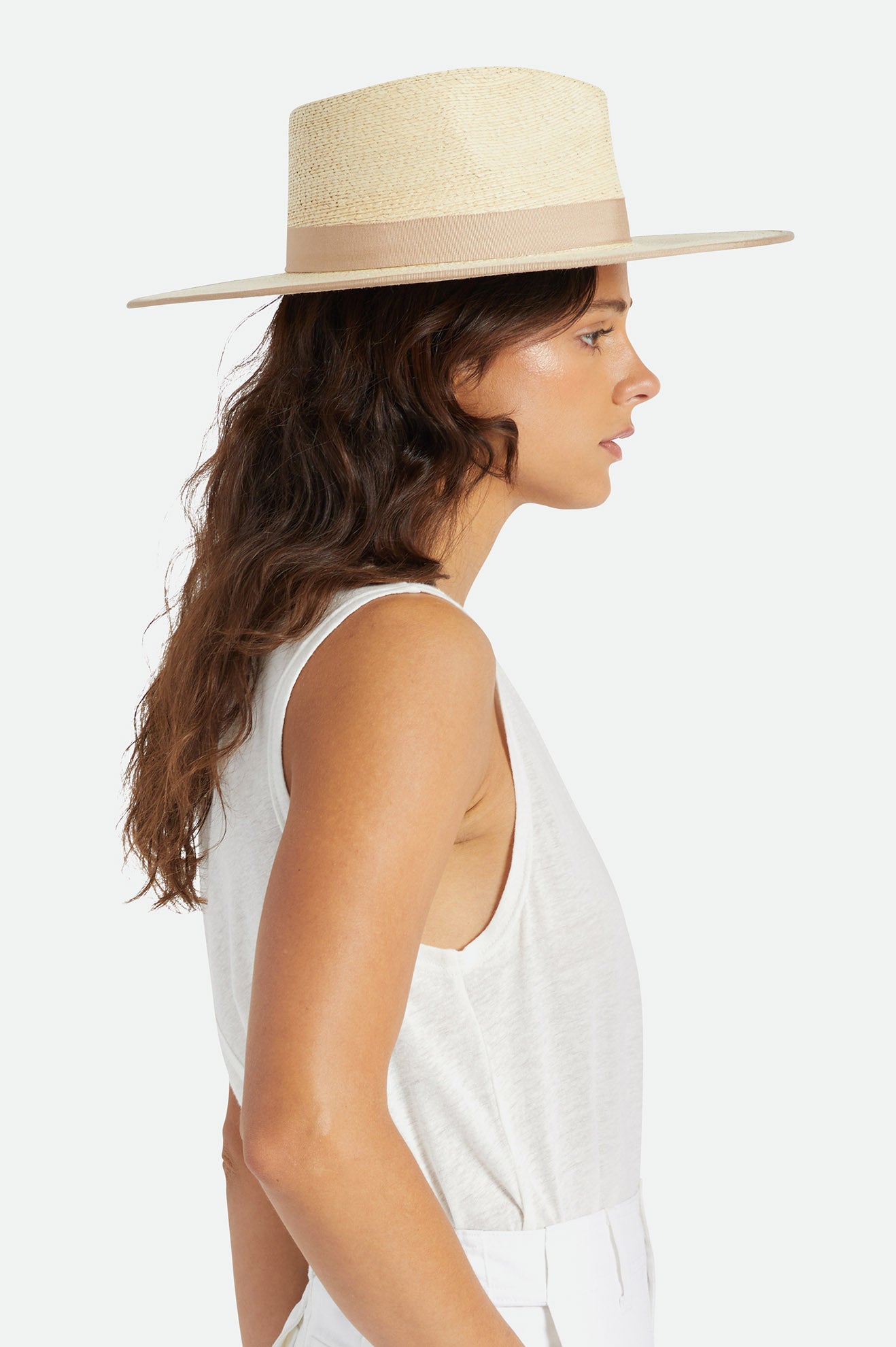 Beige Brixton Jo Rancher Women's Straw Hats | 034175RNC