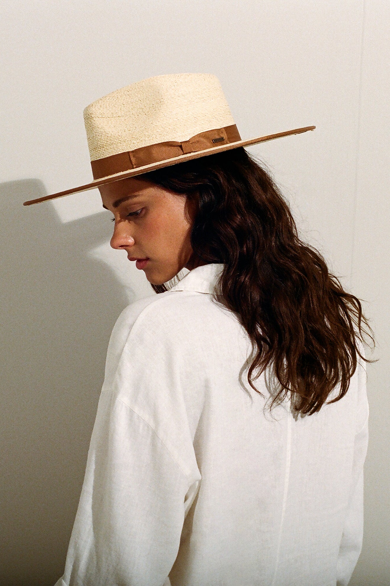 Beige Brixton Jo Straw Rancher Hat Women's Hats | 257403UDE