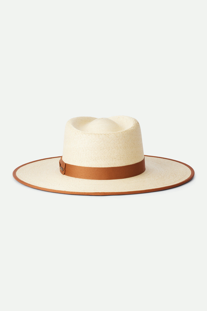 Beige Brixton Jo Straw Rancher Hat Women's Hats | 257403UDE