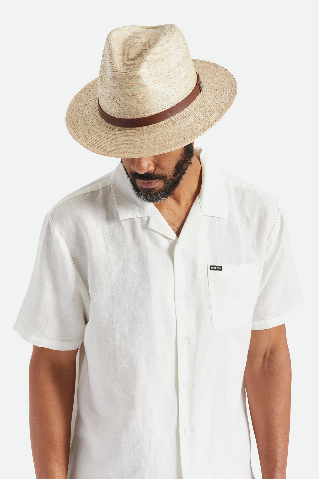 Beige Brixton Messer Men's Hats | 160259WCS