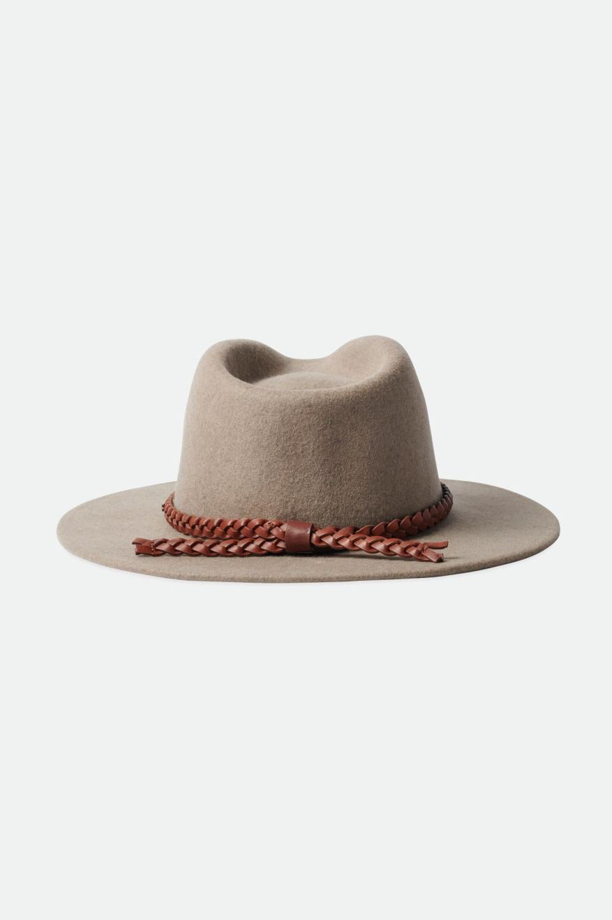 Beige Brixton Messer Western Fedora Women's Fedoras | 985607QCE