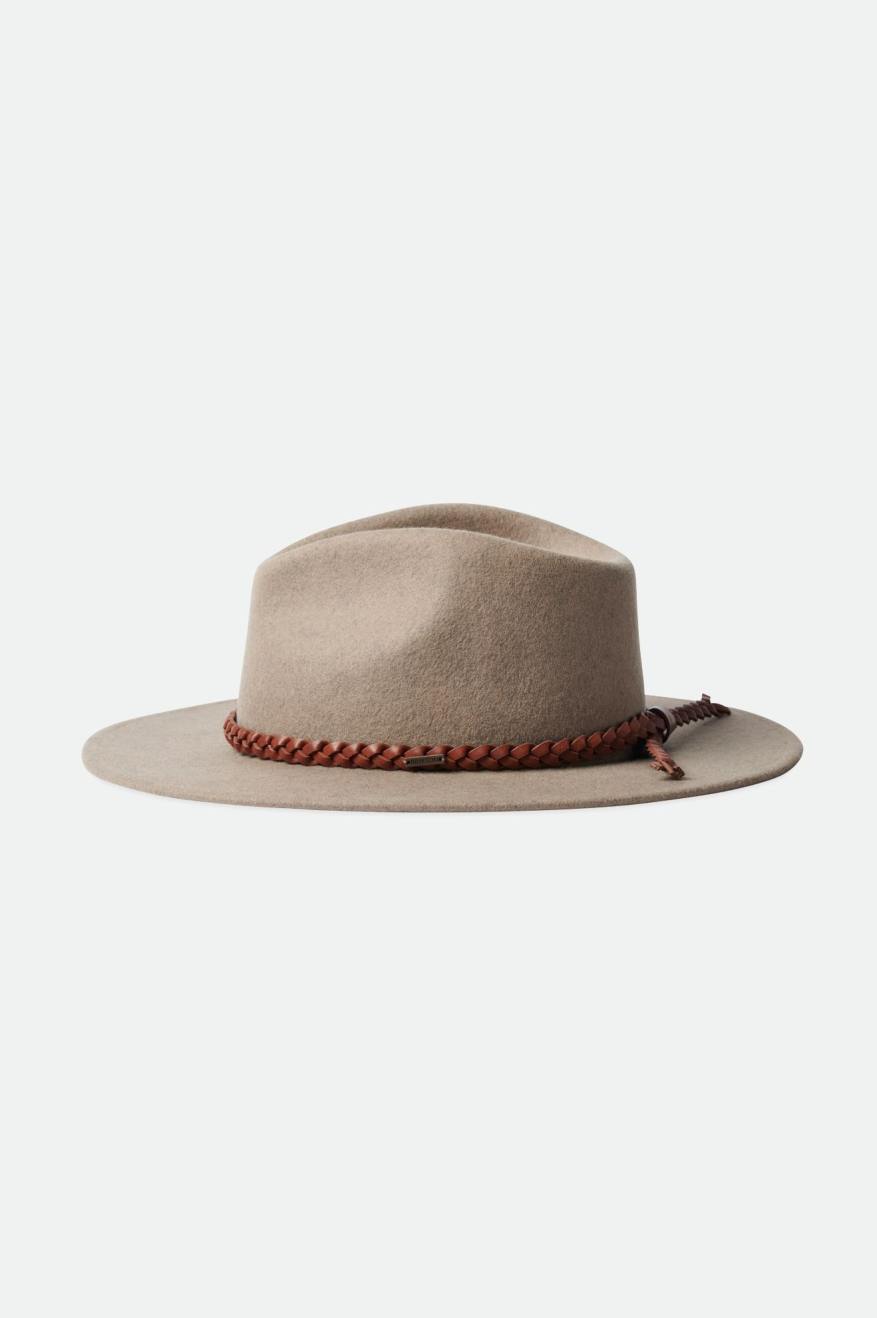 Beige Brixton Messer Western Fedora Women's Fedoras | 985607QCE