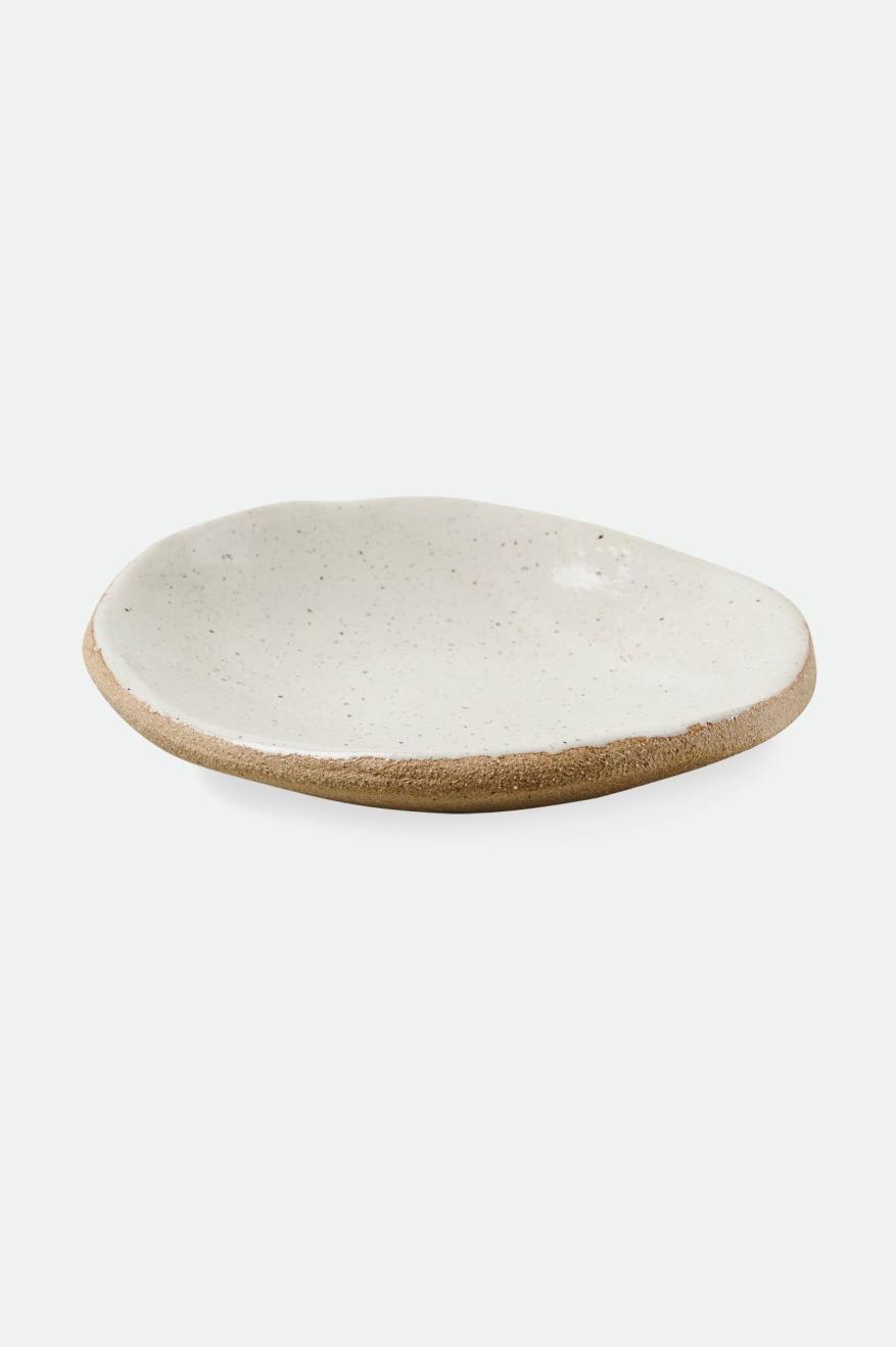 Beige Brixton O-M Hand Crafted Ceramic Catch All Dish Unisex Accessories | 315470LIR