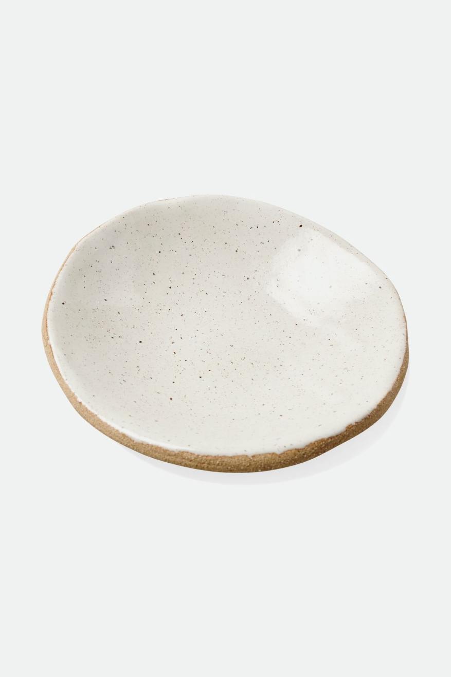 Beige Brixton O-M Hand Crafted Ceramic Catch All Dish Unisex Accessories | 315470LIR