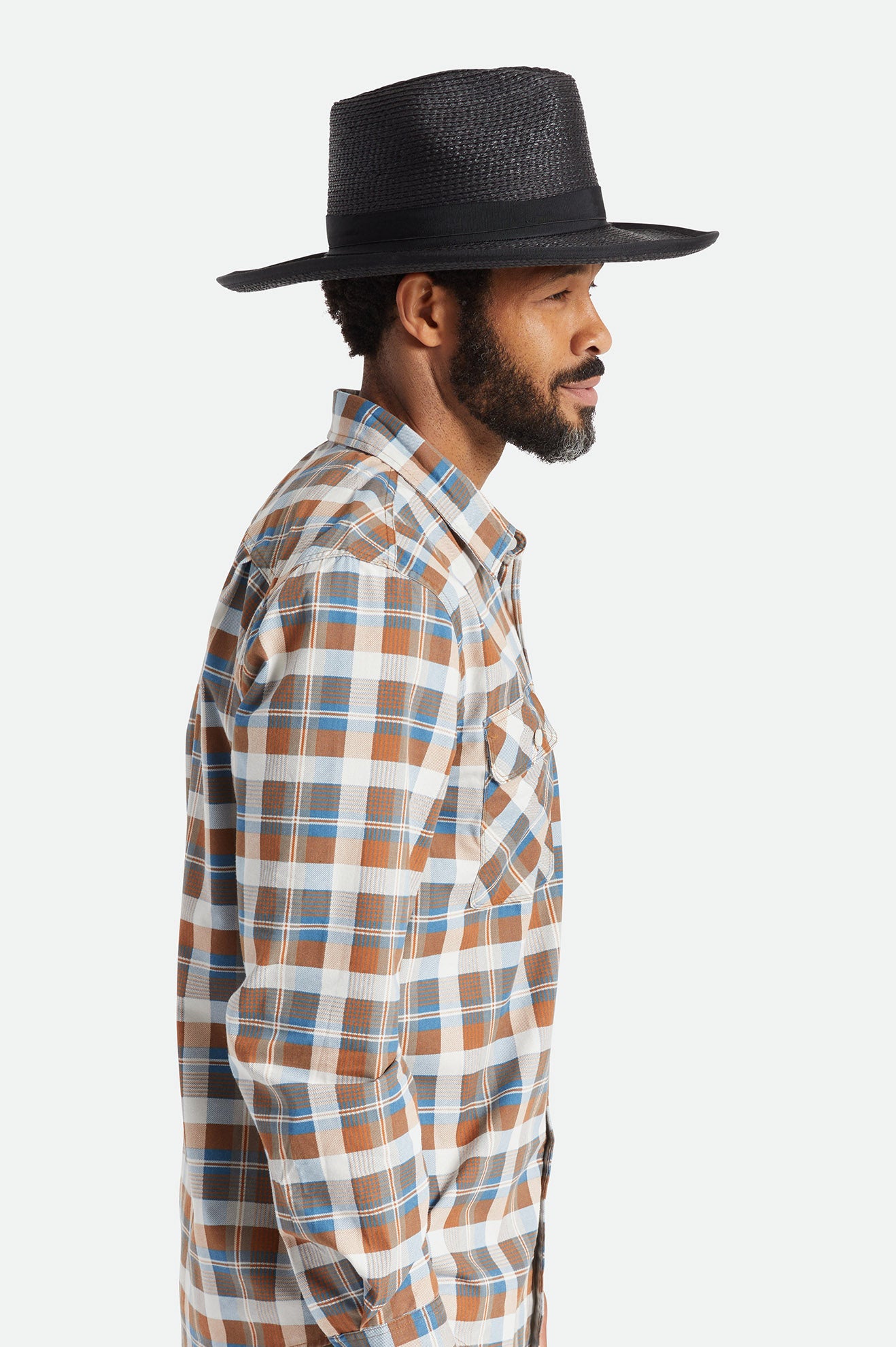 Black / Black Brixton Reno Men's Hats | 819675UKD