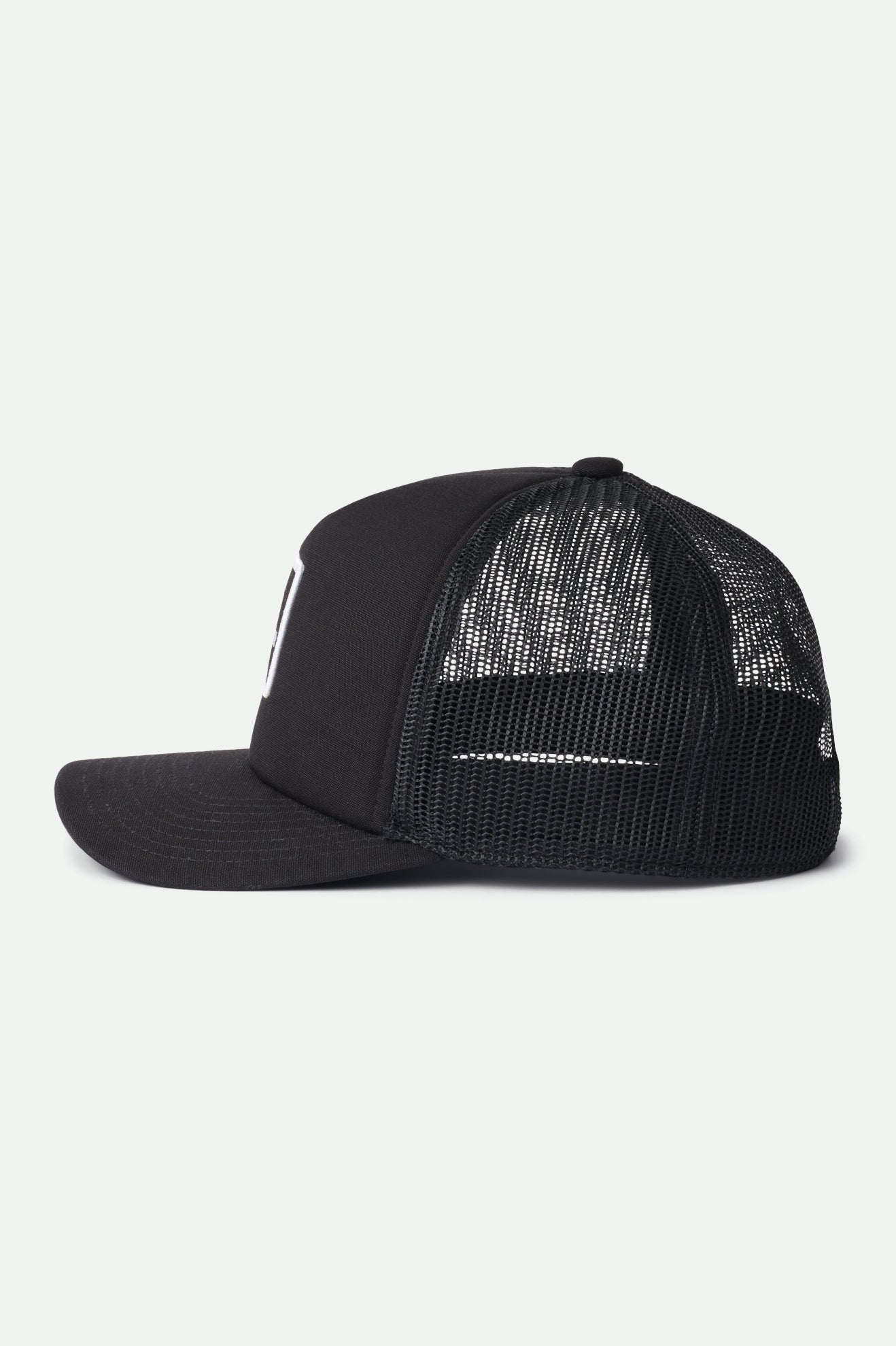 Black Brixton Alpha Block NetPlus MP Trucker Hat Men's Caps | 512746PST