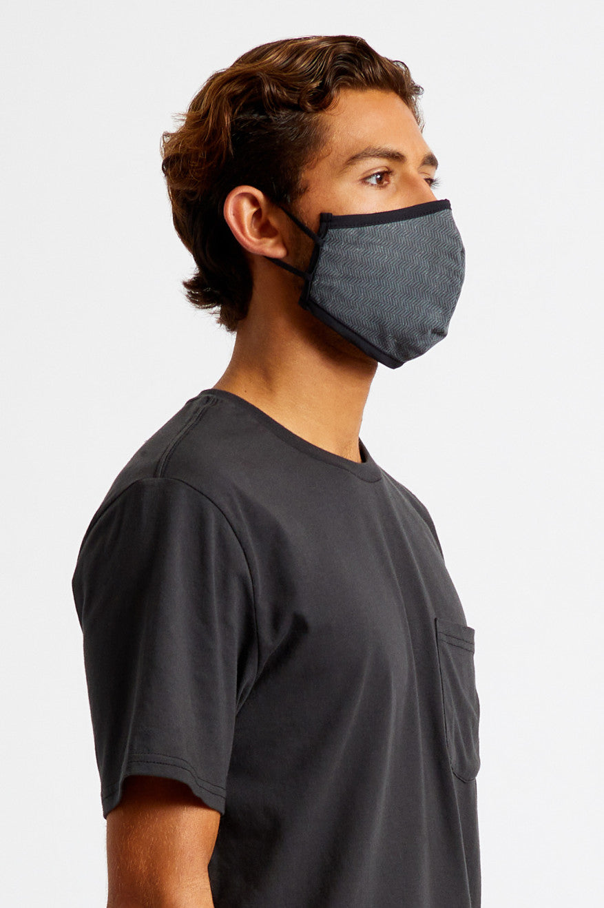 Black Brixton Antimicrobial 4-Way Stretch Unisex Face Masks | 128073HTS