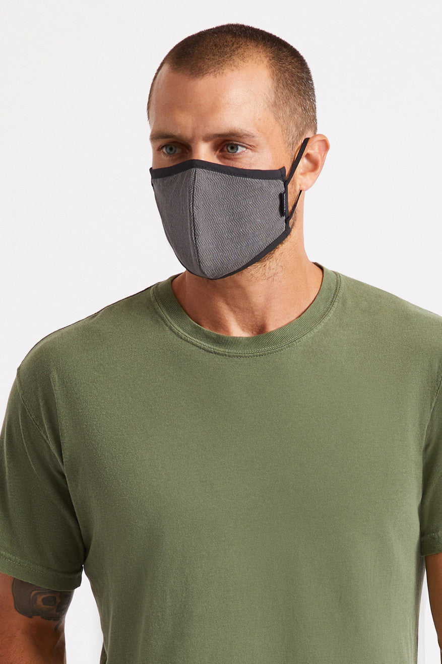 Black Brixton Antimicrobial 4-Way Stretch Unisex Face Masks | 128073HTS