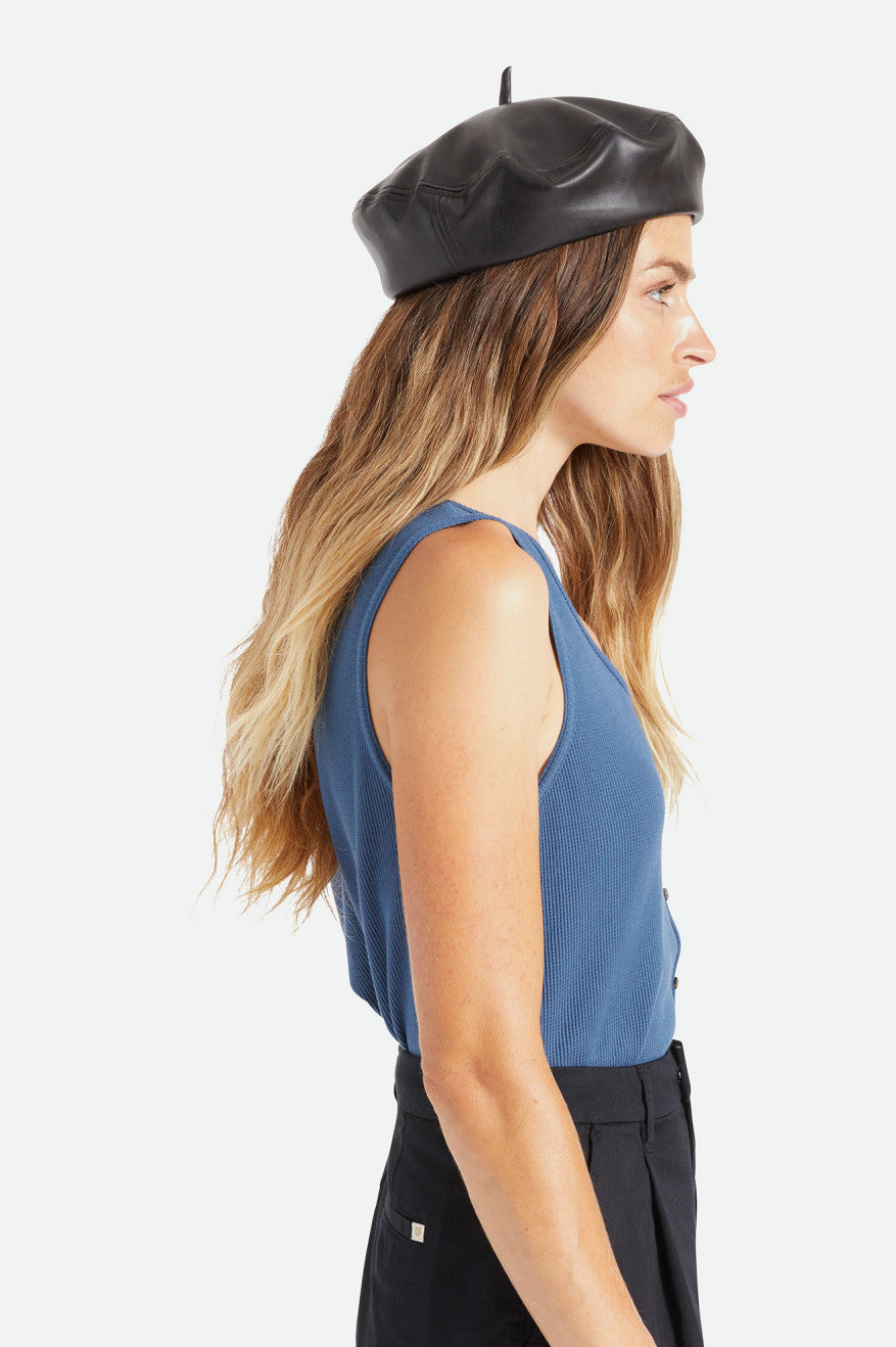 Black Brixton Audrey II Beret Women's Hats | 612987LGA