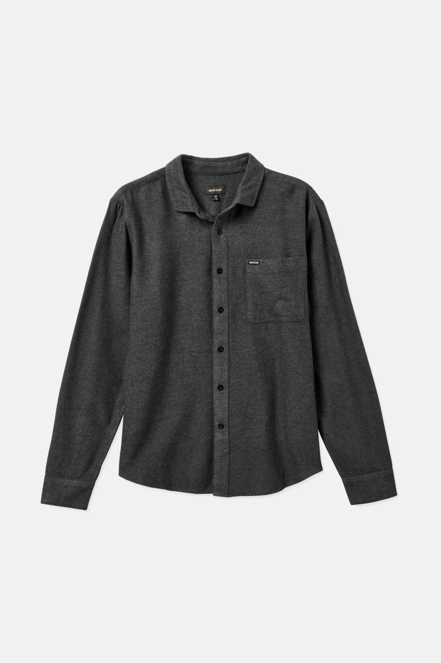 Black Brixton Bixby Reserve L/S Men's Flannels | 305687MXL