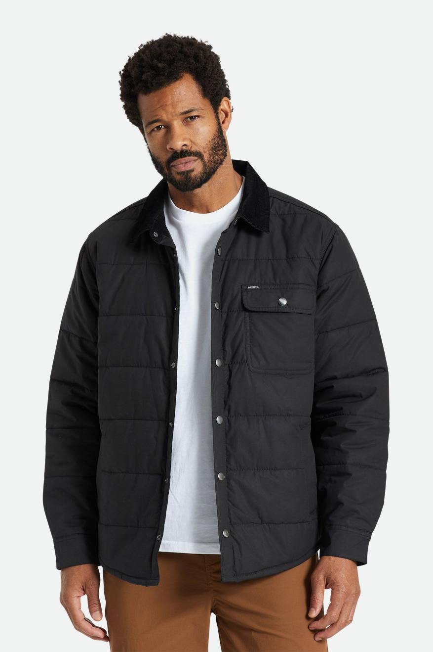 Black Brixton Cass Men\'s Jackets | 735160KJP