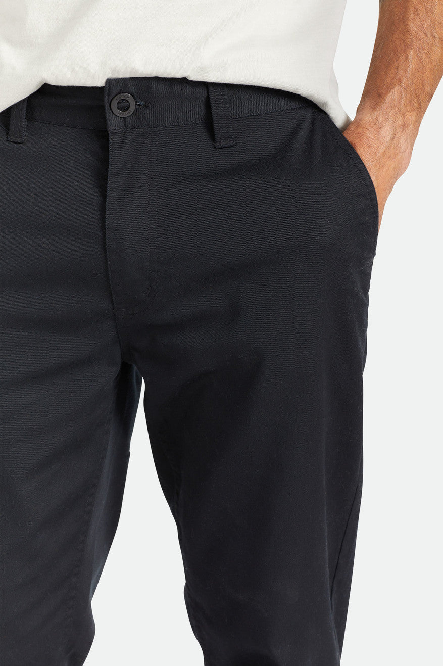 Black Brixton Choice Chino Regular Men's Pants | 345980EHW