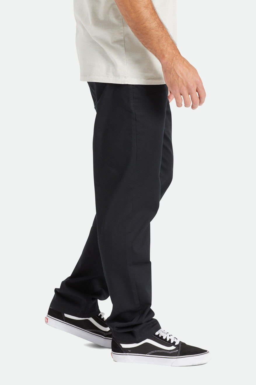 Black Brixton Choice Chino Regular Men's Pants | 345980EHW