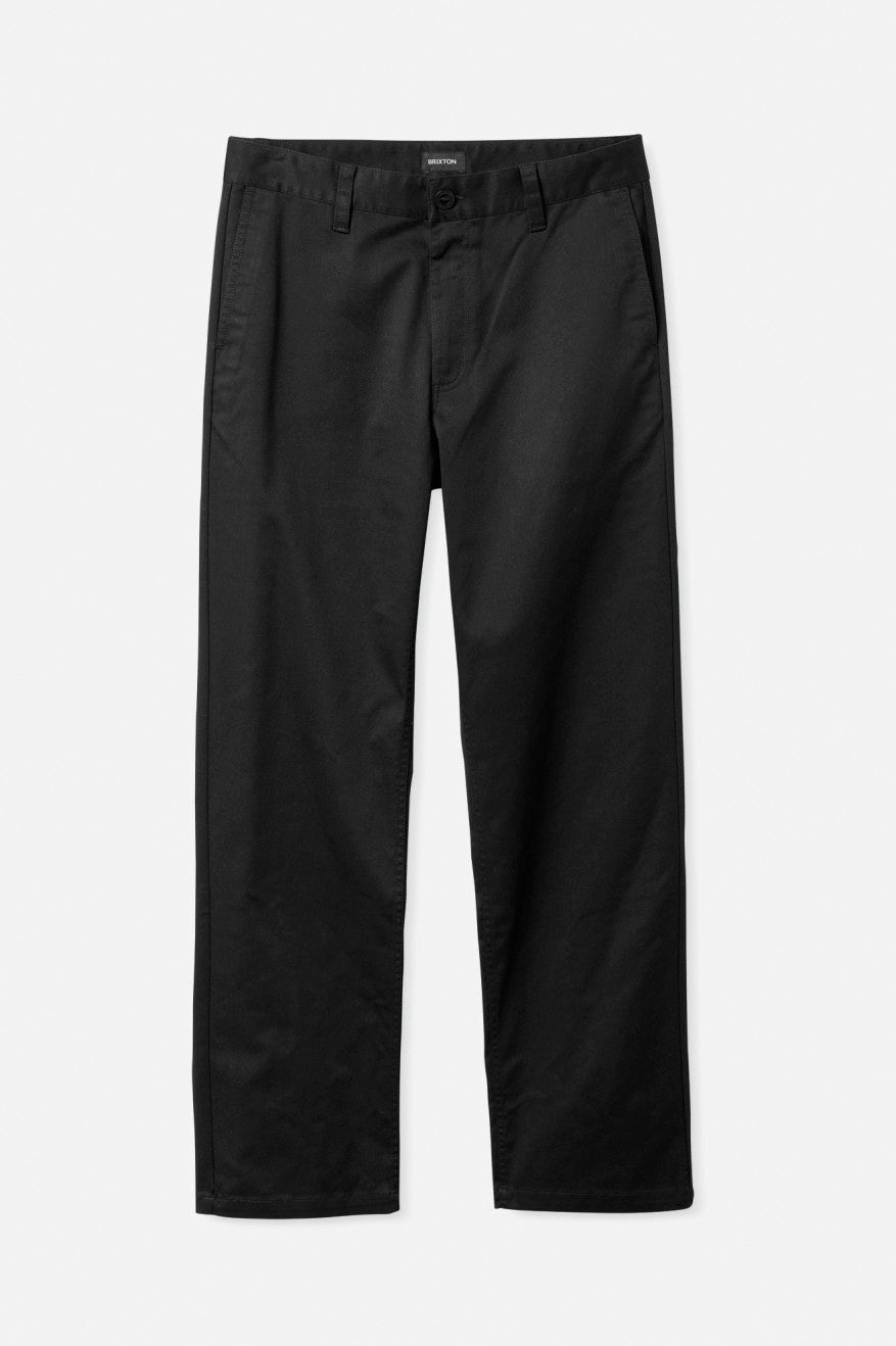 Black Brixton Choice Chino Relaxed Men's Pants | 408327VHN