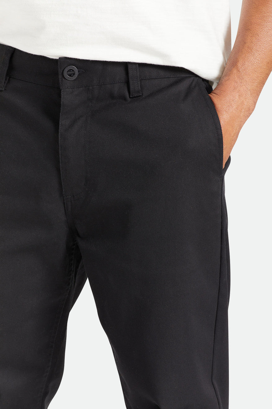 Black Brixton Choice Chino Relaxed Men's Pants | 408327VHN