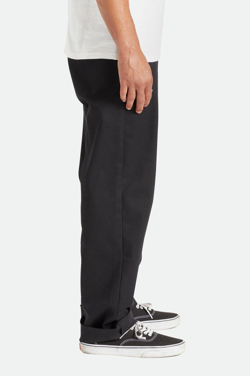 Black Brixton Choice Chino Relaxed Men's Pants | 408327VHN