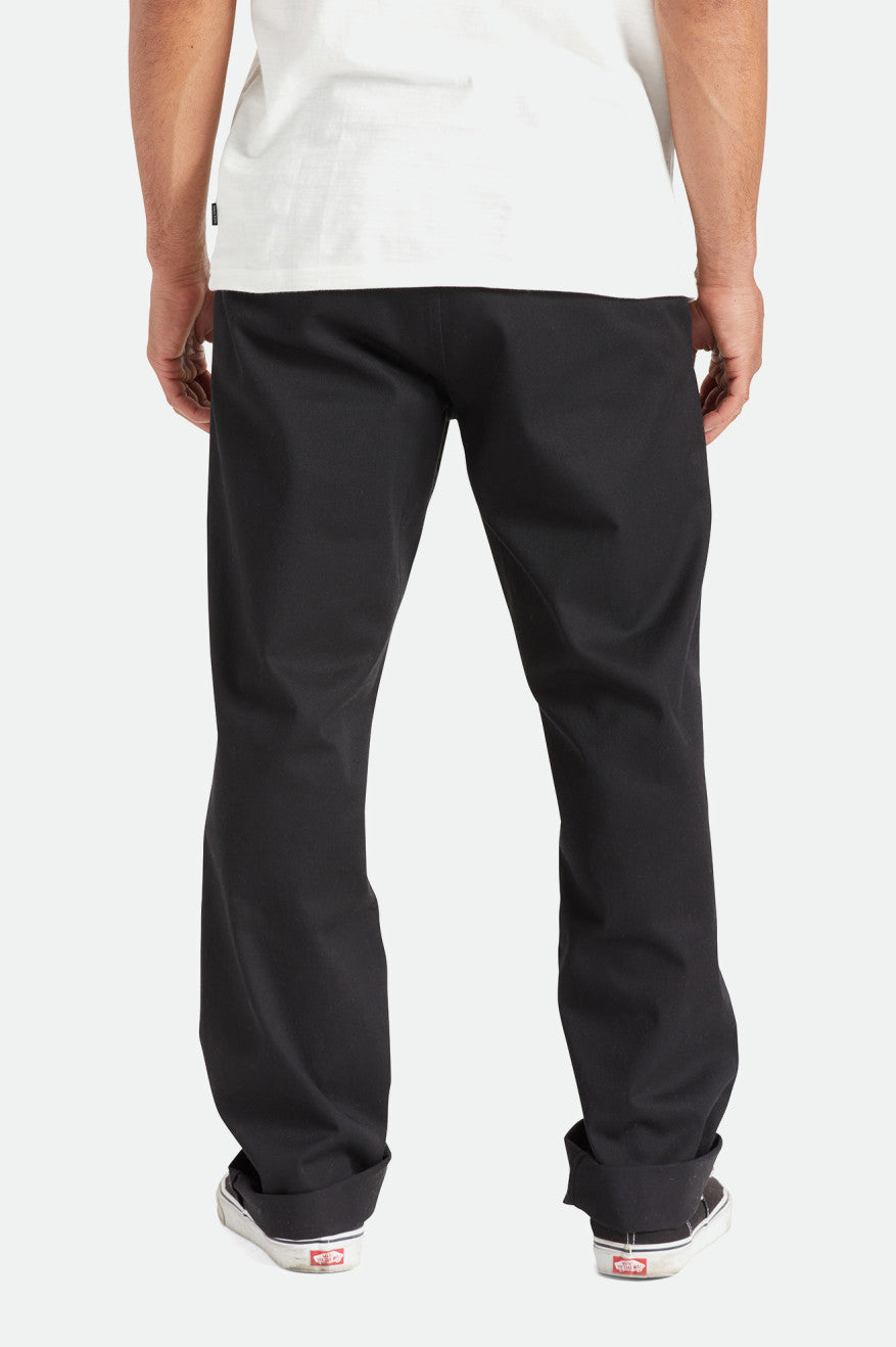 Black Brixton Choice Chino Relaxed Men's Pants | 408327VHN