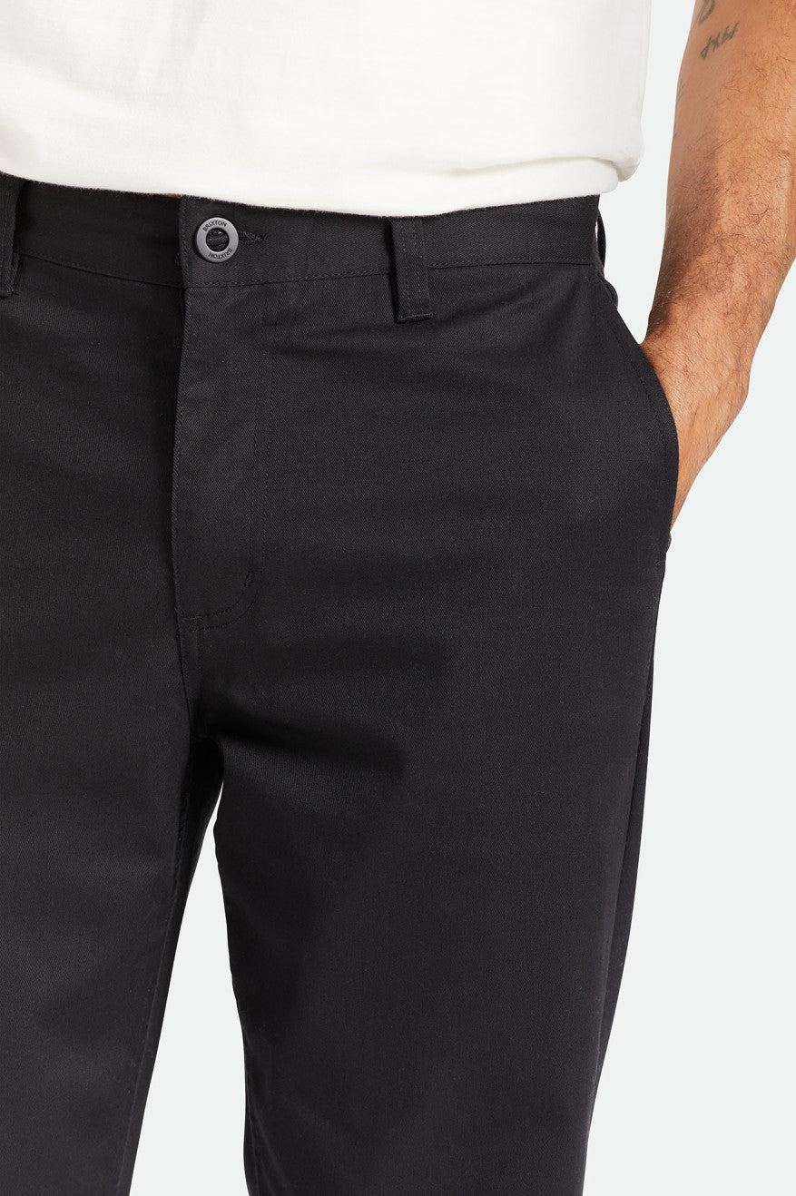 Black Brixton Choice Chino Relaxed Men's Pants | 408327VHN